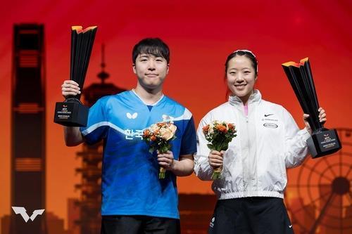 국민 삐약이 신유빈, 임종훈과 함께 혼합복식 세계랭킹 1위 기염