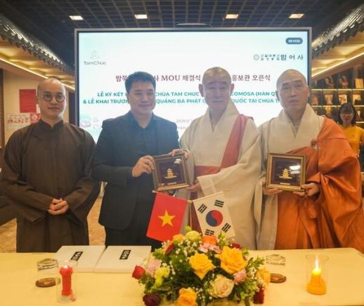 Chùa Beomeosa hợp tác với Chùa Tam Chúc khai trương Không gian Phật giáo Hàn Quốc tại Việt Nam