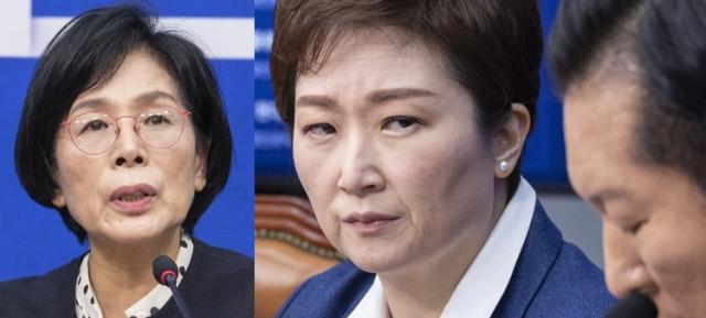 최민희 의원좌 및 이언주 의원우  출처  연합뉴스