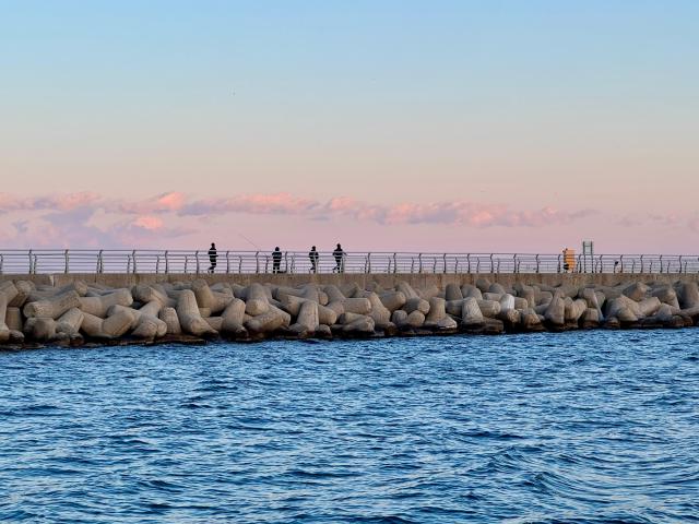 요트에서 바라본 울진 바다의 모습 사진강상헌 기자