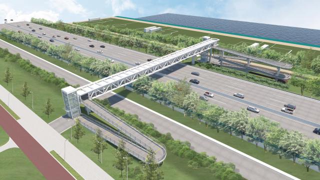 한강보행육교 주간경관 조감도 사진하남시