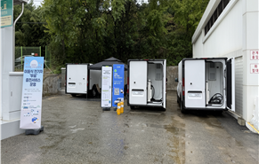 2025년 추석 경부고속도로 망향휴게소에 설치된 전기차 긴급 충전기사진기후에너지환경부 