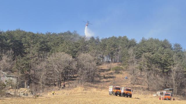 강원 양양 현북면 산불 2시간여만에 초진…인명피해 없어