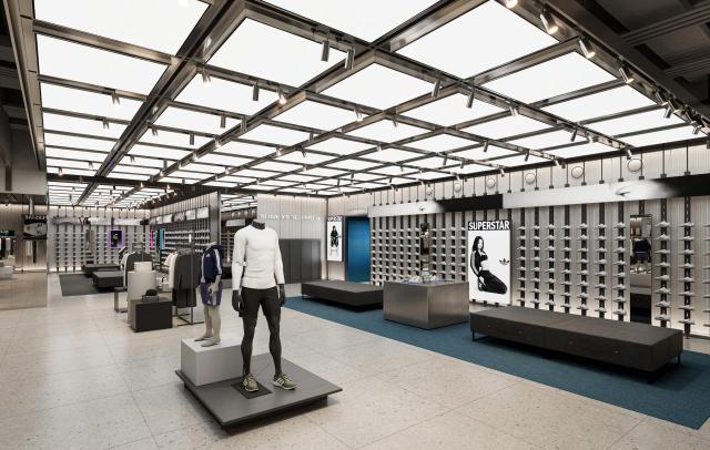 아디다스 롯데월드몰 브랜드센터 전경 사진롯데백화점