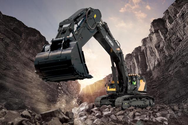 사진1 HD건설기계 100톤급 초대형 굴착기 사진HD건설기계