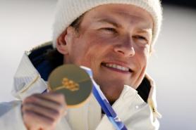 Klaebo wins 10K freestyle for third gold at Milan-Cortina Olympics, ties Winter Games record