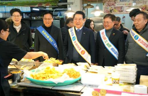 김영록 지사, 설 앞두고 광주·전남서 행정통합 비전 공유