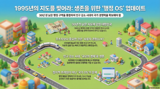 [視線] 축소 사회의 유일한 출구, 행정 통합이라는 생존 카드