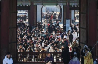 春节当天景福宫人流如织