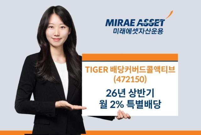 미래에셋자산운용은 TIGER 배당커버드콜액티브 ETF가 올 상반기에 매월 최대 2 수준의 특별 분배금을 지급할 계획이다사진미래에셋자산운용
