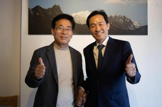 최수명 화천군수 예비후보·우상호 전 수석, 화천 현안 정책 간담회