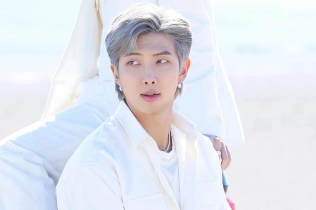 This photo captured from BTS Official Facebook page show BTS RM 