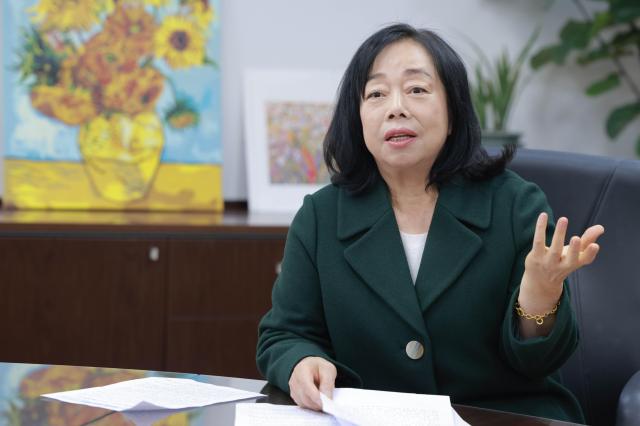 박창숙 한국여성경제인협회 회장은 미래 여성창업가 육성 프로그램 지원 대상을 확대하겠다고 밝혔다 사진유대길 기자 dbeorlf123ajunewscom