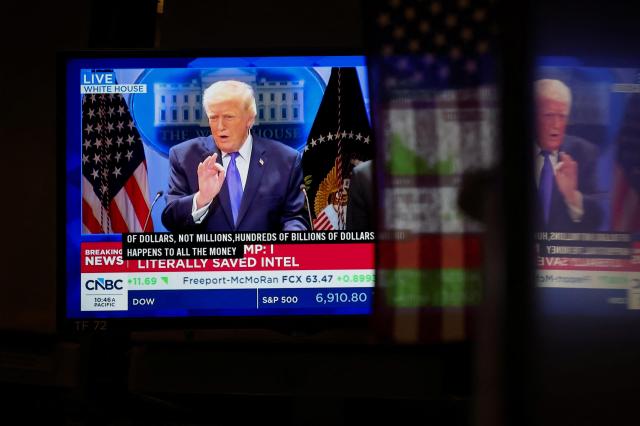 The New York Stock Exchange watching Trump announcement live ReutersYonhap