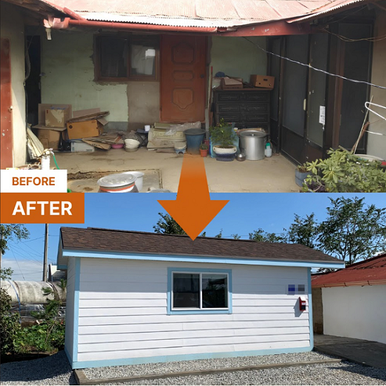 한국해비타트에서 진행한 국가유공자 주거환경개선 사례 사진한국해비타트 제공

