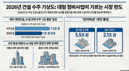 연초부터 채워지는 건설사 수주 곳간…압여목성서 판도 갈린다