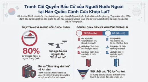 Quyền bầu cử của người nước ngoài có thường trú nhân tại Hàn Quốc: Bãi bỏ hay sửa đổi?
