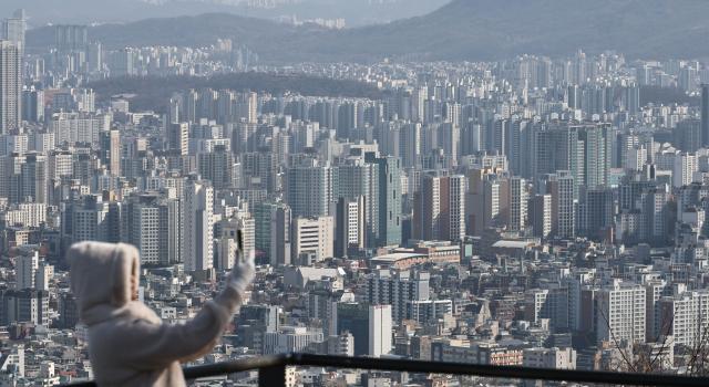 23일 서울 남산에서 바라본 서울 시내 아파트 밀집 지역 모습 2026223 사진연합뉴스