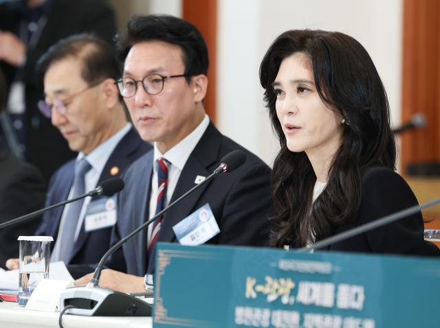 이부진 한국방문의해위원장이 25일 청와대에서 이재명 대통령 주재로 열린 확대국가관광전략회의에서 발언하고 있다 사진연합뉴스