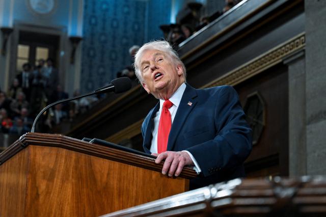 국정연설하는 트럼프 미국 대통령 사진연합뉴스