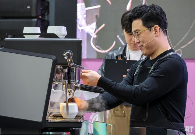 The 2026 Seoul Cafe  Bakery Fair Season 1 is underway at SETEC in Gangnam District Seoul on Feb 25 2026 AJP Yoo Na-hyun
