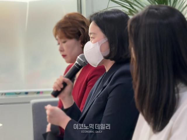 김지수 PFIC환우회 대표가 실제 겪은 사례를 말하고 있다사진안서희 기자