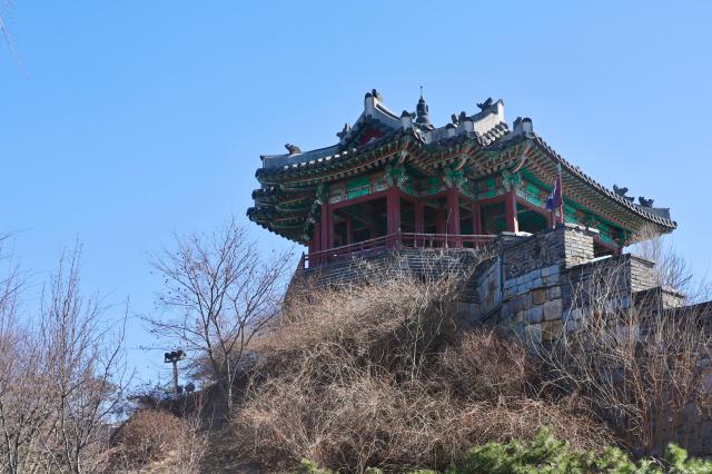 Banghwasuryujeong Pavilion in Suwon Gyeonggi Province Feb 25 2026 AJP Han Jun-gu
