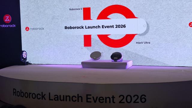 로보락이 26일 서울 성수동 코사이어티에서 2026 신제품 론칭쇼에서 공개한 신제품 S10 맥스V 울트라 모습 사진조성준 기자