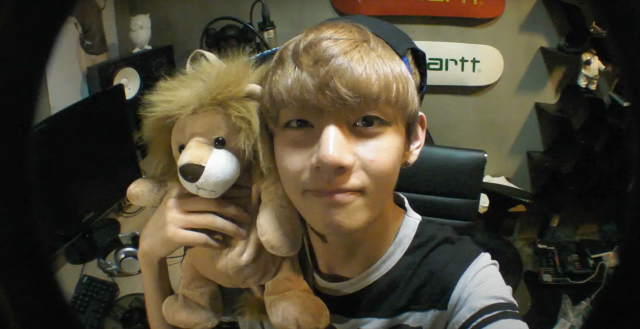 This photo captured from BTS official Youtube Channel show V from 2013