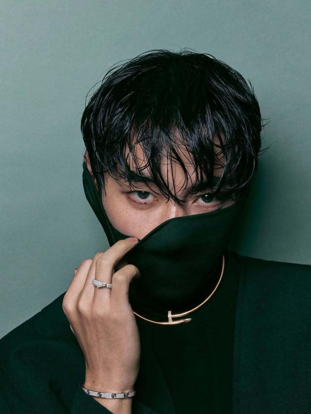 This photo captured from BTS Vs Instagram vth show BTSmember V 