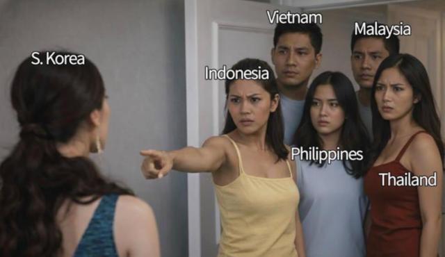 A post by X user Doonbo  Premium+ Doonbo_art… appears under the hashtag SEAbling on Feb 23 2026 referencing tensions between South Korea and several Southeast Asian countries