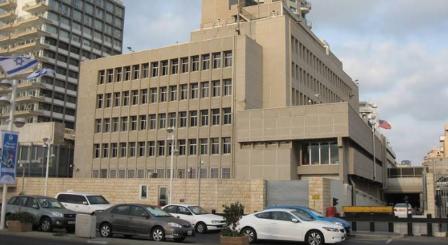 이스라엘 최대도시 텔아비브에 위치한 미국 대사관 분관 사진구글맵 캡처