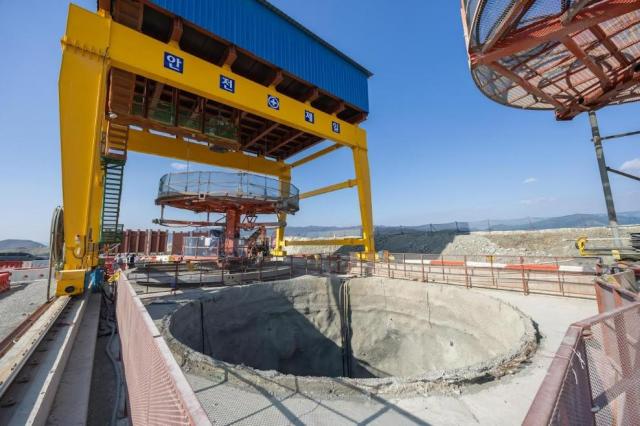 RBM 수직터널 굴착 완료 모습 사진DL이앤씨