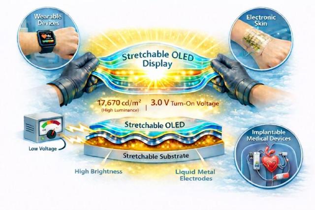 South Korean researchers develop worlds most efficient stretchable OLED