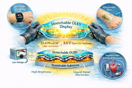 South Korean researchers develop worlds most efficient stretchable OLED