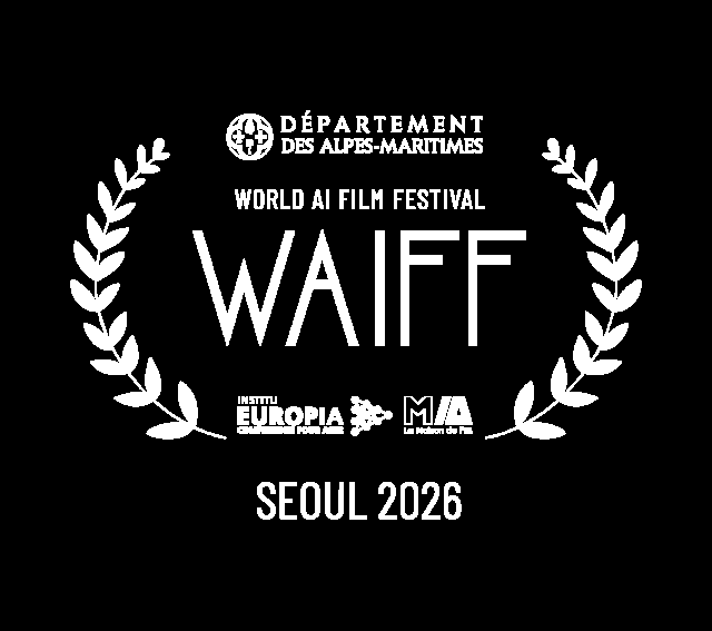 This photo provided by World AI Film Festival show official logo of the upcoming event 