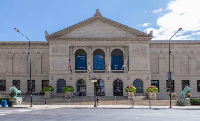 Exterior view of the Art Institute of Chicago