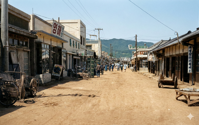 옛 영해 거리 복원도 사진영덕군