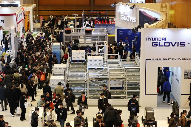 The 2026 Smart Factory  Automation World AW 2026 exhibition takes place at COEX in Gangnam Seoul March 4 2026 Yonhap