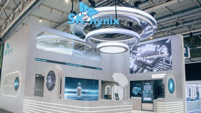 MWC 2026 내 SK하이닉스 전시 공간 사진SK하이닉스
