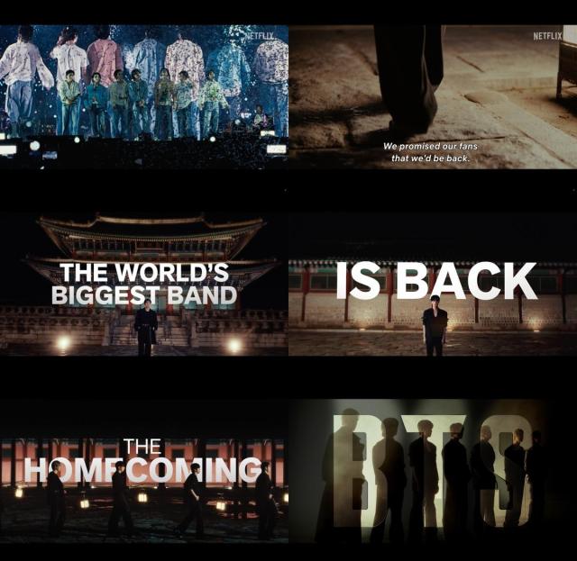 This photo provided by Netflix show Still cuts for BTS comeback teaser 