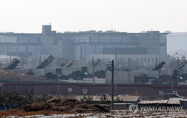평택시 캠프 험프리스에 배치된 패트리엇 미사일사진연합뉴스
