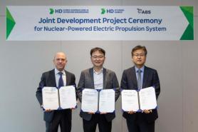 HD Hyundai, ABS to Develop Nuclear-Linked Electric Propulsion for Zero-Carbon Ships