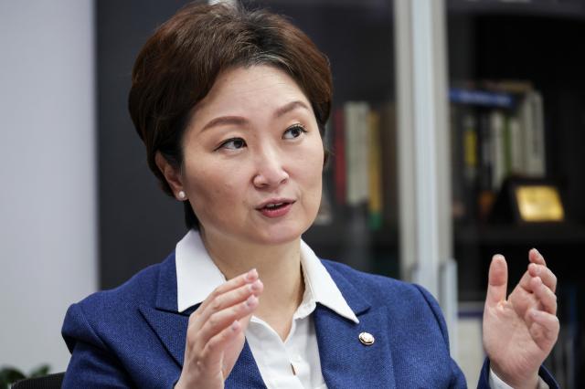 Rep Lee Un-ju speaks during an interview with AJP on March 4 2026 AJP Yoo Na-hyun