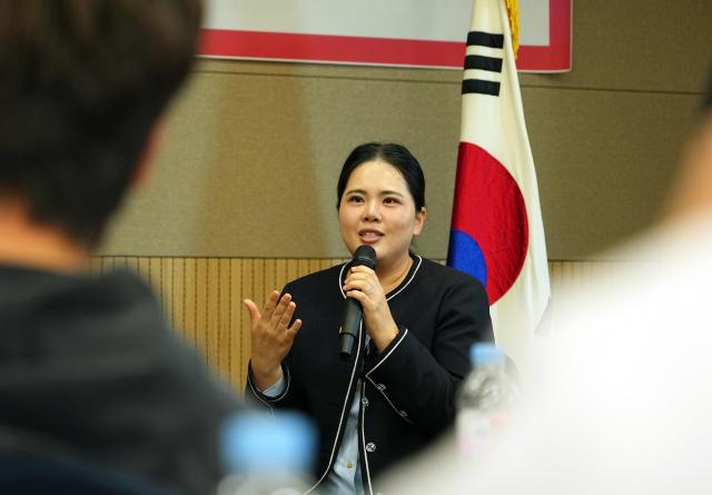 한국 골프의 레전드 박인비가 골프 국가대표와 국가 상비군 후배들에게 값진 조언을 건넸다 사진대한골프협회
