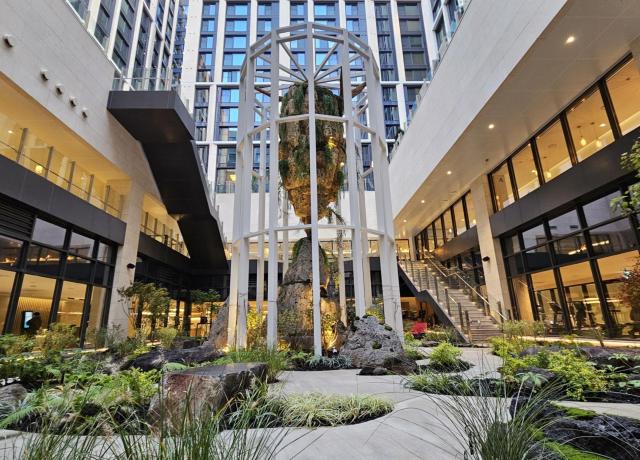 서울시 강서구 마곡동 ‘VL르웨스트’ 내 선큰 정원 ‘르웨스트 ROCK樂 가든’ 사진롯데건설