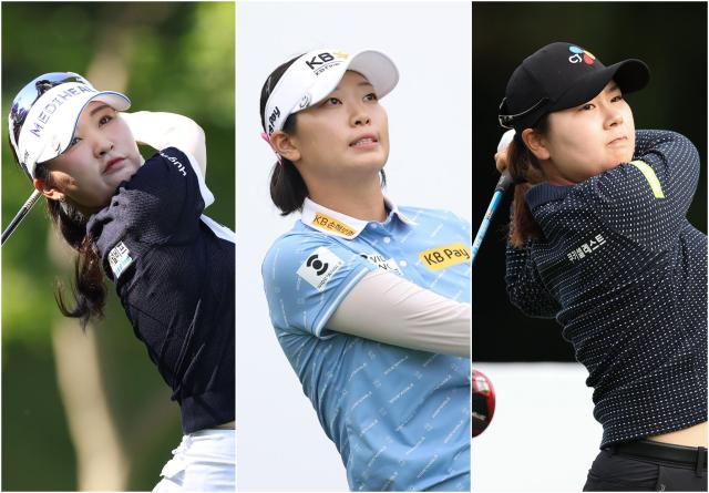 왼쪽부터 이예원 방신실 홍정민 사진KLPGA