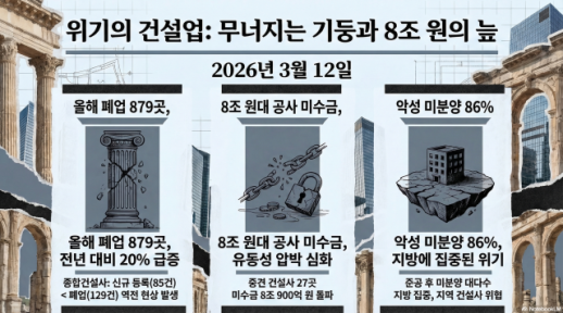 건설사 줄폐업에 8조 미수금까지…지방·중견사 재무 부담 어쩌나