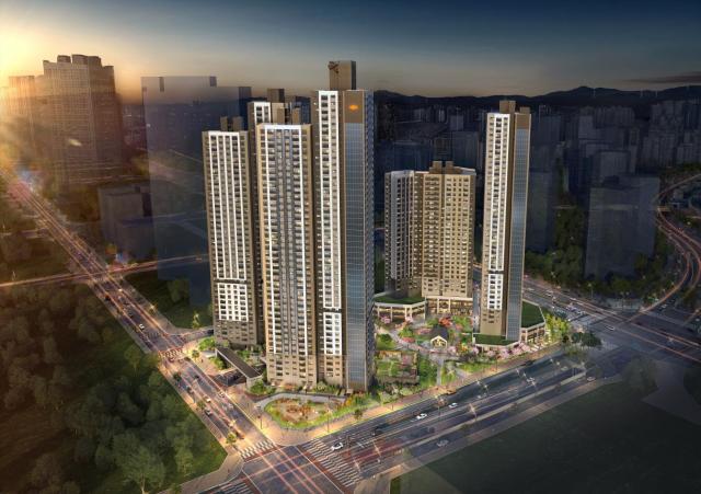 e편한세상 동탄역 어반원 단지 조감도사진DL이앤씨