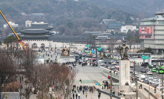 A view of Gwanghwamun Square in Seoul on March 12 2026 AJP Yoo Na-hyun 20260312